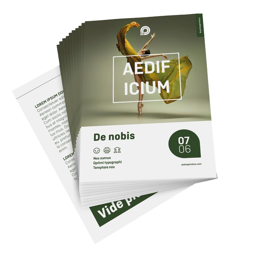 1000 Flyers A4 - impression recto/verso - 130 g/m² papier couché