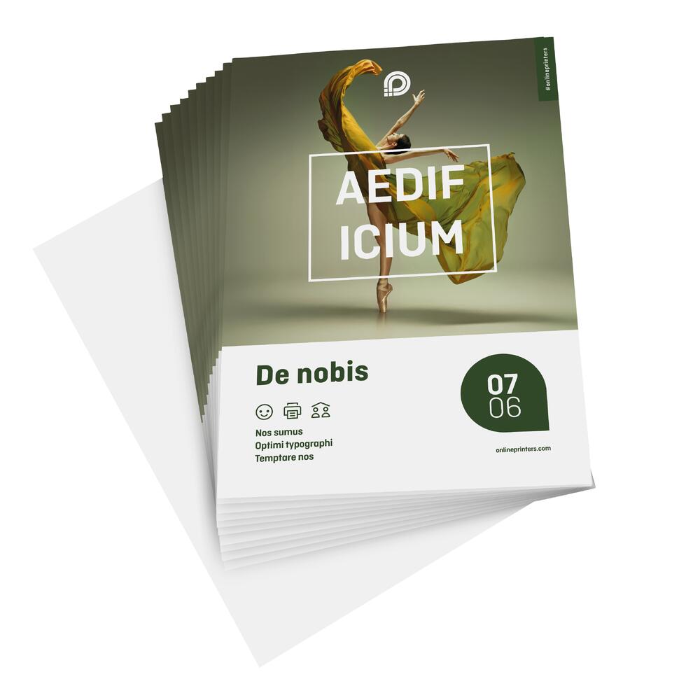 1000 Flyers A4 - recto seul - 130 g/m² papier couché
