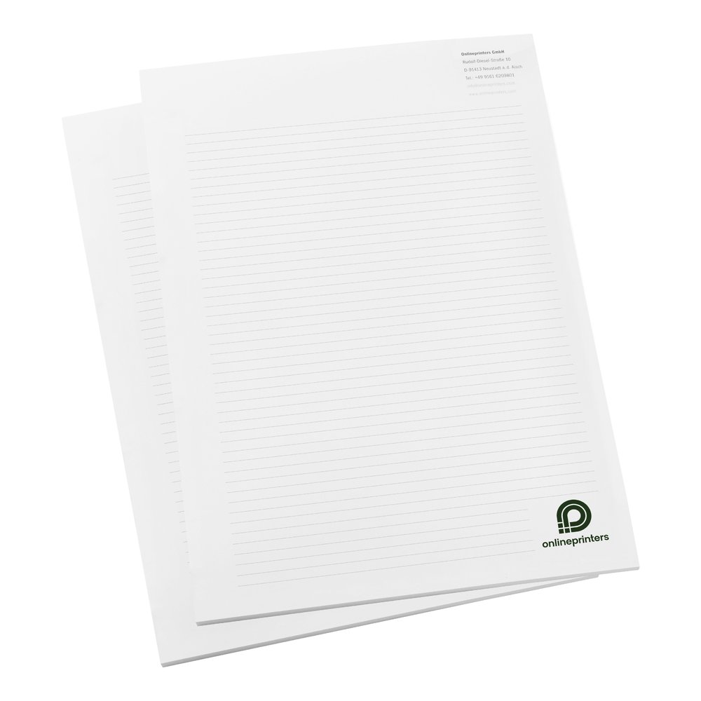 50 Blocs notes A6 - 50 feuilles - 80 g/m² papier offset - recto seul