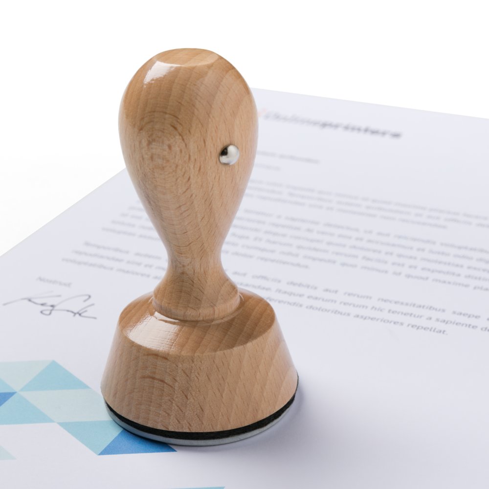 Tampon en bois avec empreinte - diamètre de 5,0 cm