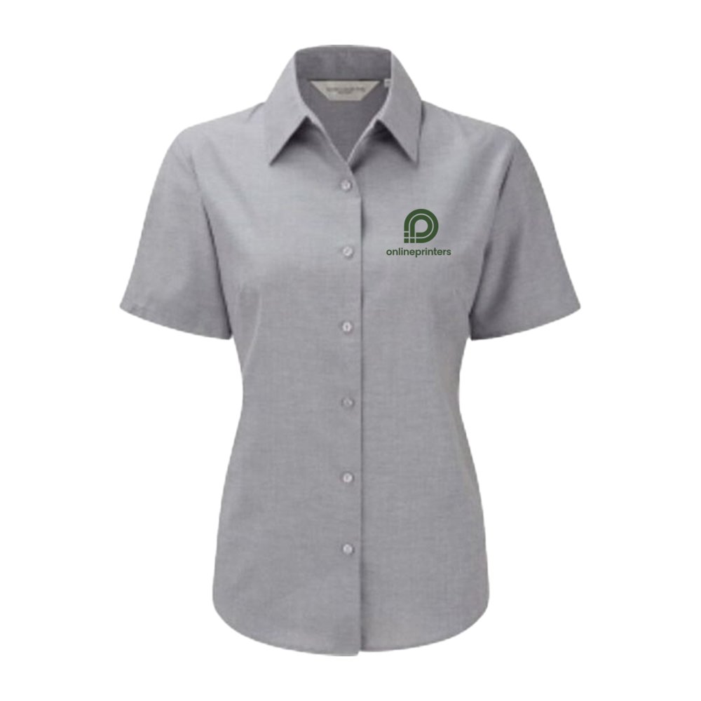Chemisier Femme Manches Courtes - Imprimé Floral Avec Fils Brillants, Style Vintage Et Féminin