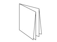 Dpliant papier, 8 pages avec pliage crois.