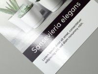 Flyer brillant sur papier couch, imprim sur une face.