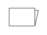 Papier  lettre avec un pli.