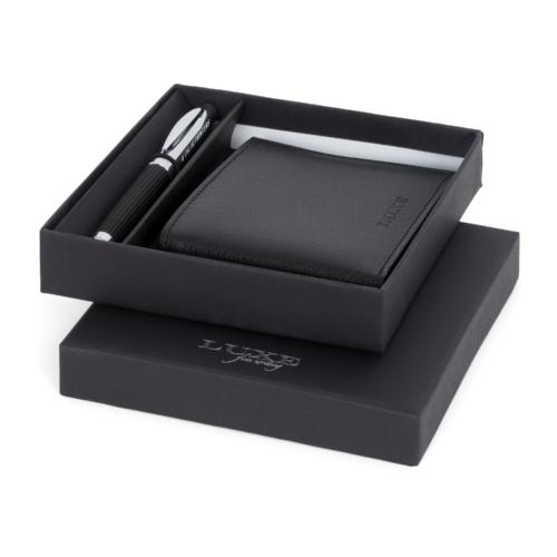 Stylo bille avec coffret cadeau portefeuille Baritone 1