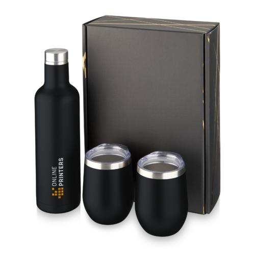 Coffret cadeau avec contenants ayant isolation par le vide et couche de cuivre Pinto et Corzo 1