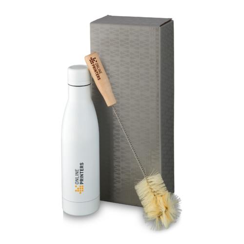 Bouteille Vasa avec isolation par le vide et couche de cuivre et jeu de brosses 4