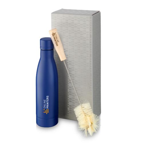 Bouteille Vasa avec isolation par le vide et couche de cuivre et jeu de brosses 1