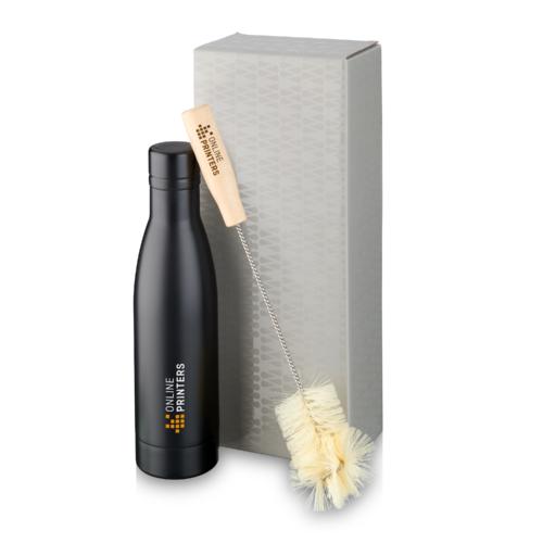 Bouteille Vasa avec isolation par le vide et couche de cuivre et jeu de brosses 2