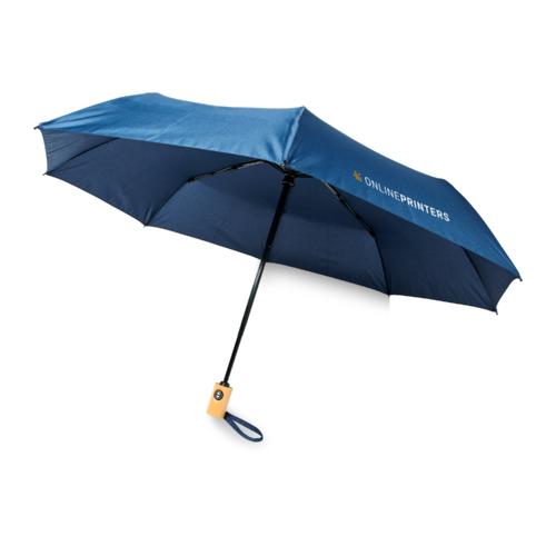 Parapluie en PET recyclé pliable 21" à ouverture/fermeture automatique Bo 1