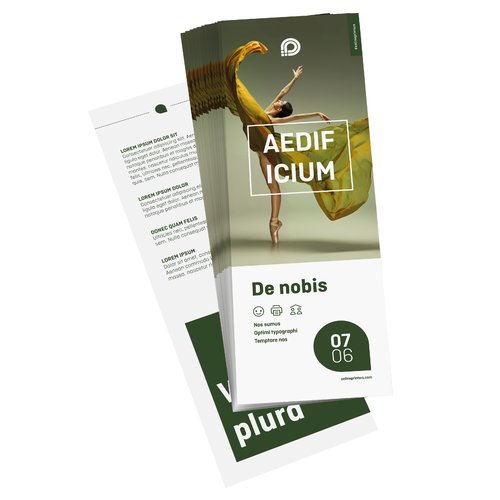 Flyers avec vernis UV, DL, impression recto/verso 1