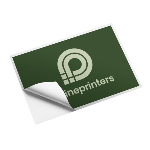 Autocollant en papier, amovible.