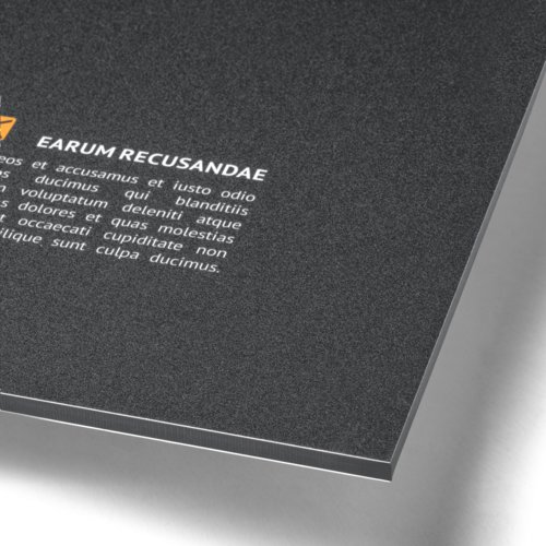 Panneau composite en aluminium de forme personnalise.