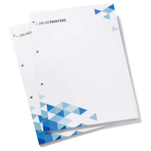 Papier  en-tte blanc, imprimable recto verso et perfor.
