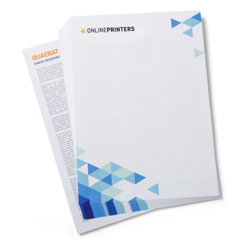 Papier en-tte, imprimable des deux cts.