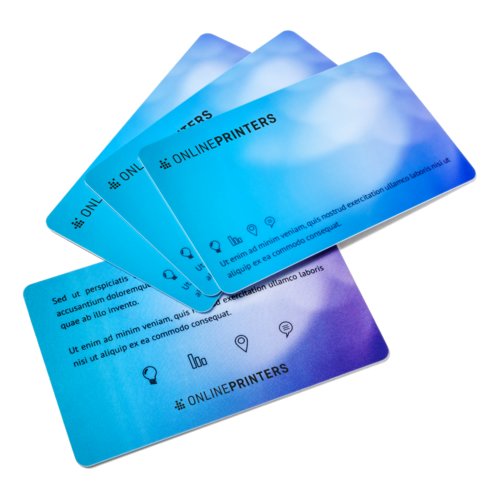 Cartes en plastique, 8,6 x 5,4 cm, impression recto/verso 1