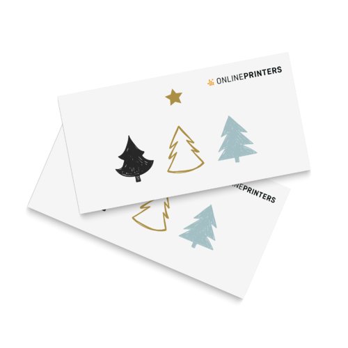 Cartes pliables de Noël format paysage, DL 1