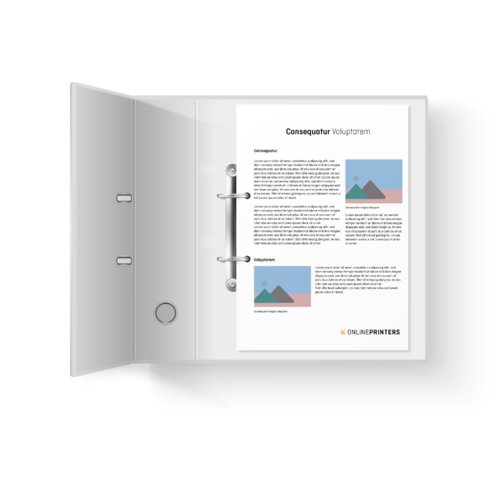 Multipages sans reliure, A4, 21 x 29,7 cm, format portrait, impression quatre couleurs recto (4/0) 3