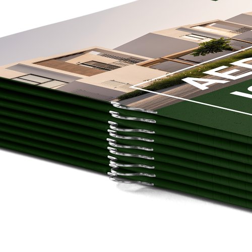 Brochures agrafées, format libre 4