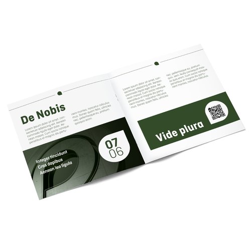 Brochure au format CD avec reliure colle.