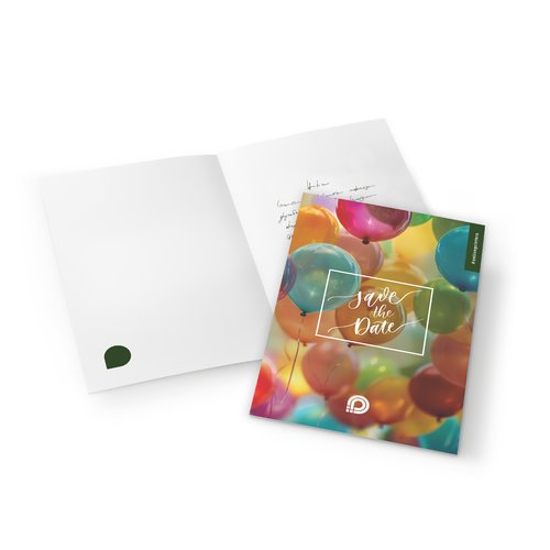 Carte d'invitation portrait, imprimable des deux cts.