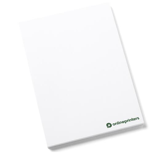 Bloc de notes adh�sives, format portrait, coll�es.