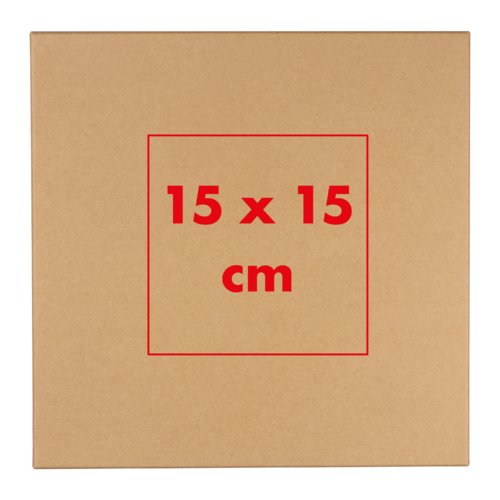 Coffret cadeau de thé marron avec couvercle.