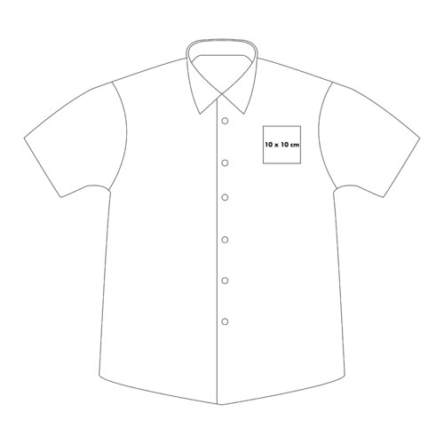 Chemise à manches courtes avec patte de boutonnage et col.