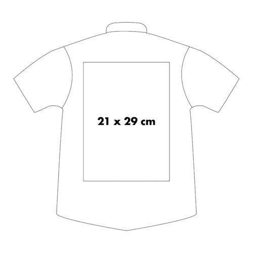 Chemise à manches courtes en tissu avec patte de boutonnage.
