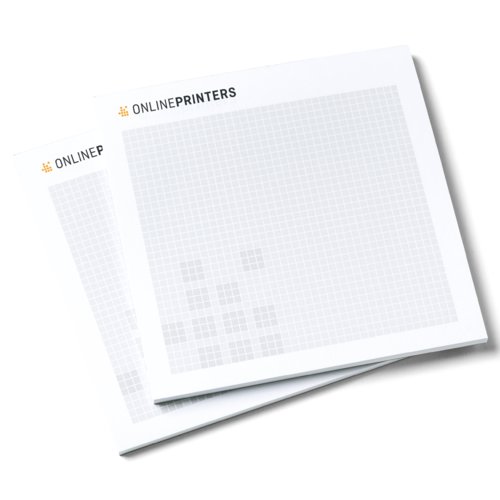 Blocs-notes en papier, carrs et colls.