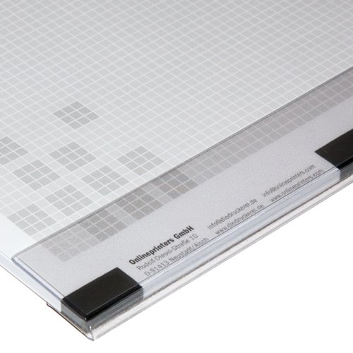 Sous-main en papier avec protection des bords.