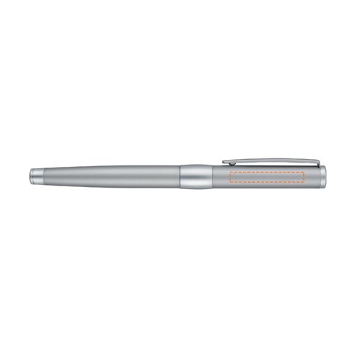Stylo roller en mtal chrom avec clip.
