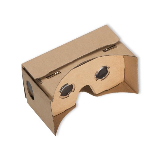 Lunettes VR en carton brun  plier.