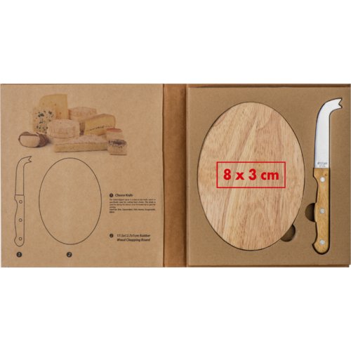 Planche à fromage en bois avec couteau à fromage.