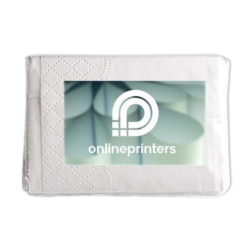 Mouchoirs en papier blancs, triple �paisseur, en paquet.