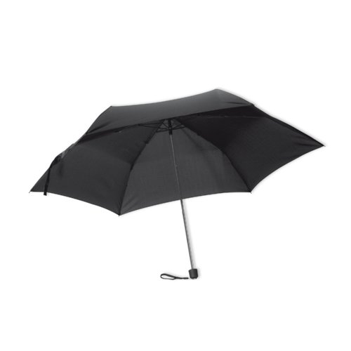 Mini parapluie noir avec protection contre le vent.