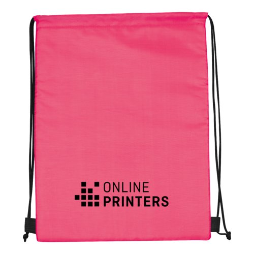 Sac isotherme/sac de sport rose avec cordon de serrage.