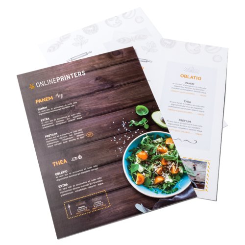 Cartes de menu simples, A3 1