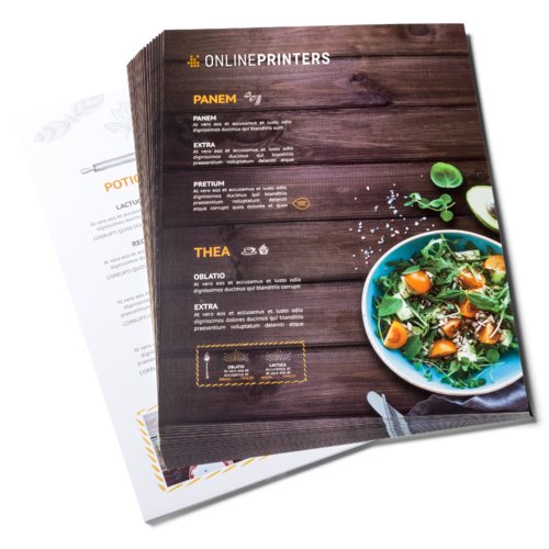 Cartes de menu simples, A3 2