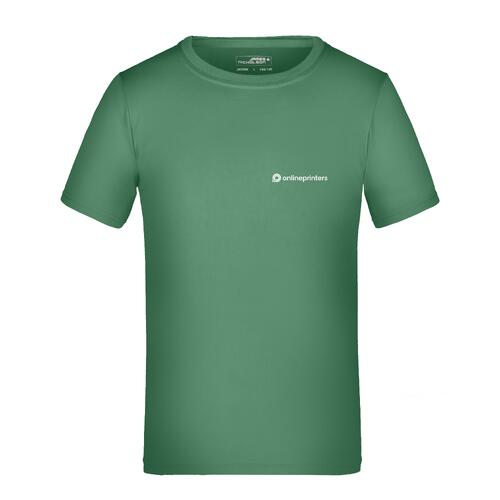 T-shirt de sport vert pour enfants.