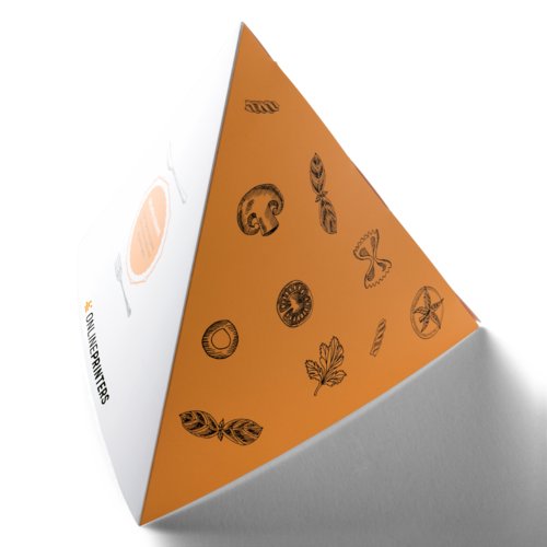 Pyramide en papier, trois faces.