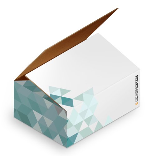 Bote en carton marron avec couvercle de fermeture.