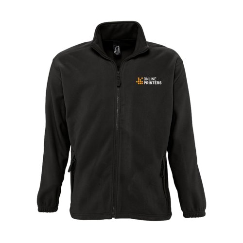 Veste en polaire avec fermeture clair intgrale et poches latrales.