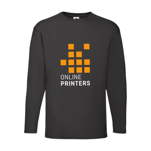 T-shirt  manches longues en coton avec col rond.
