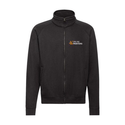 Veste sweat avec fermeture clair intgrale et poches latrales.