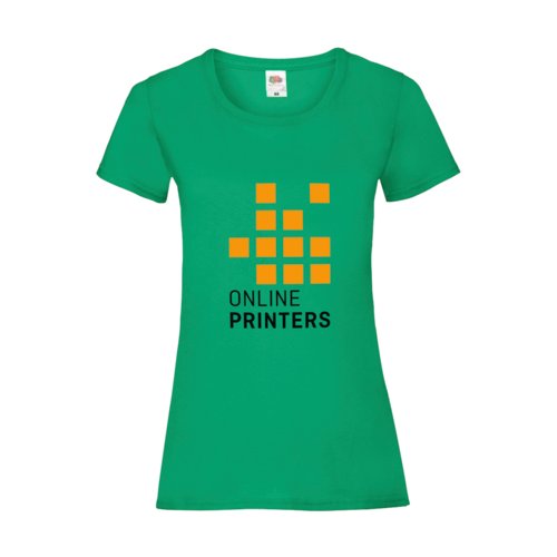 T-shirt vert en coton  manches courtes et col rond.