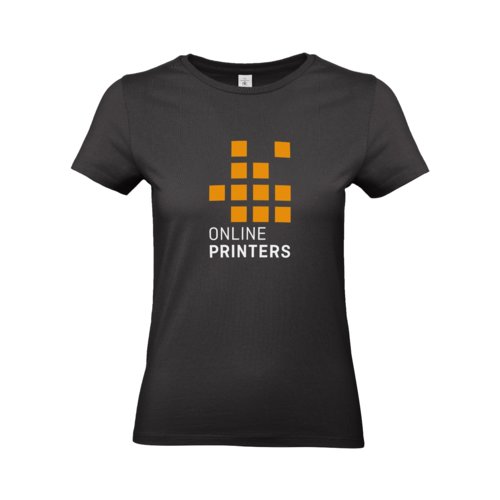 T-shirt noir en coton avec manches courtes.