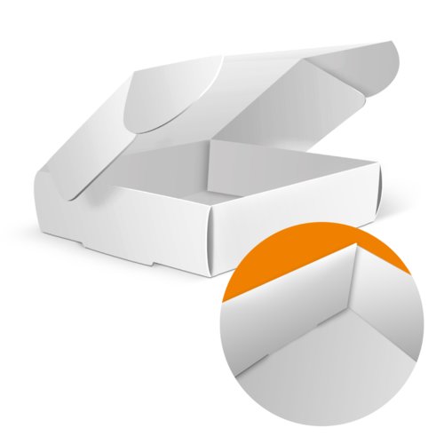 Botes pliantes en carton avec couvercle pour une fermeture facile.