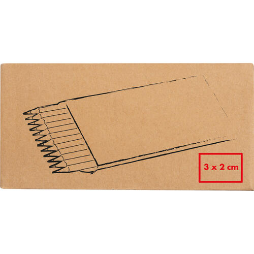 Ensemble de crayons de couleur en bois avec douze crayons.