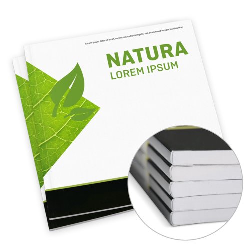 Catalogues à reliure collée écologiques & naturels, Carré, A3-Carré 3